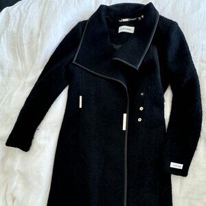 Black Calvin Klein Wool Coat